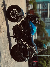 Navy Blue Yamaha MT-15 BS6