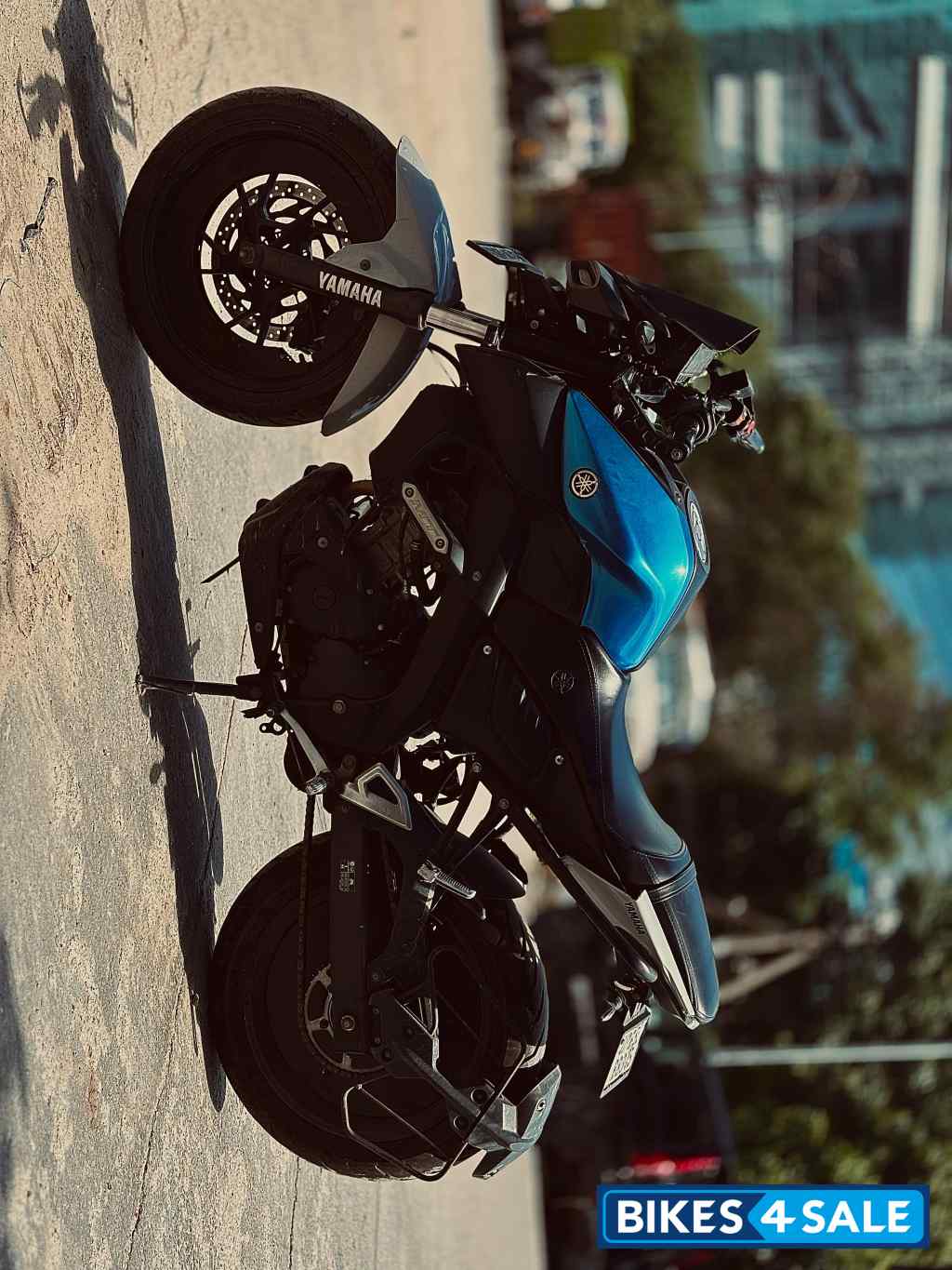Navy Blue Yamaha MT-15 BS6