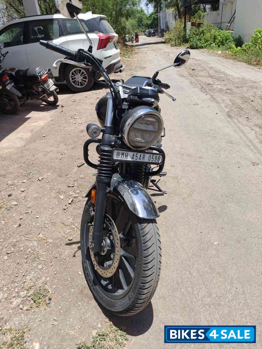 Black Honda CB350 DLX