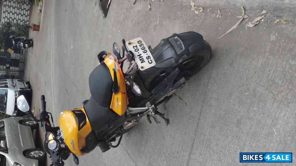 Yellow Bajaj Pulsar 200 NS