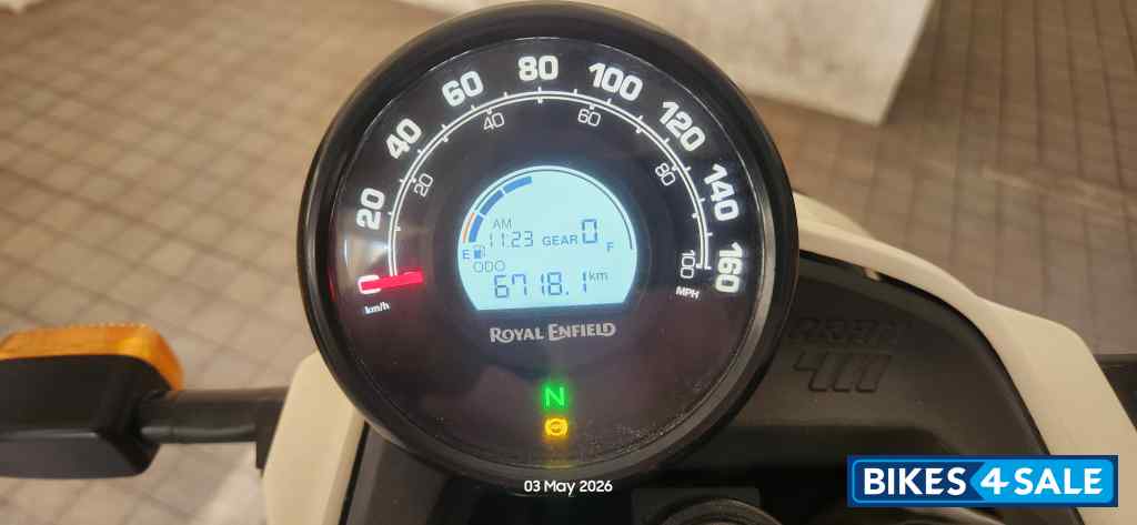 White Flame Royal Enfield Scram 411