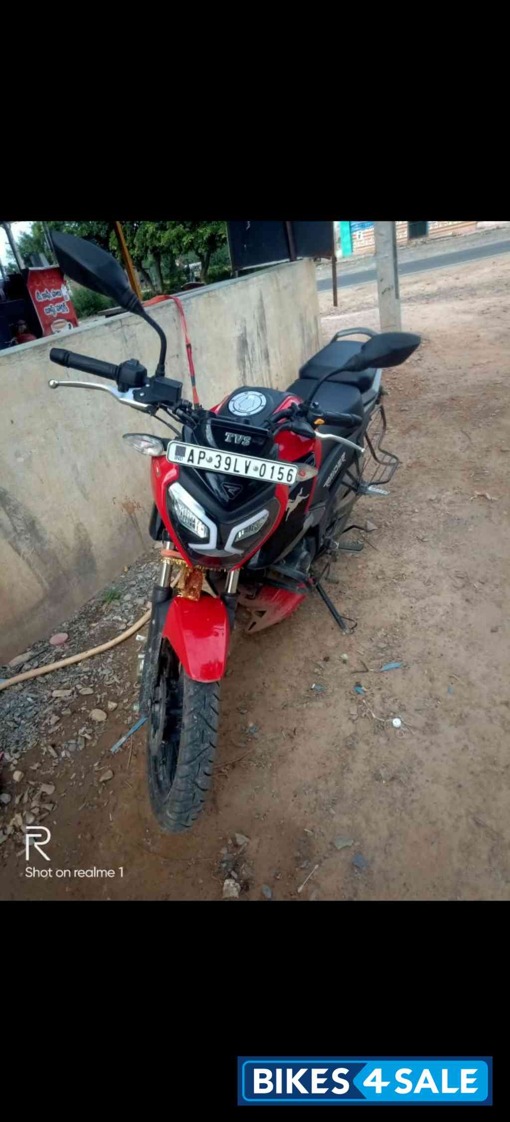 Red TVS Raider 125