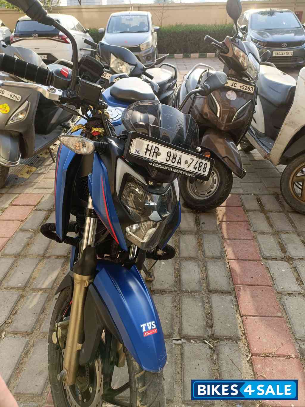 Blue TVS Apache RTR 200 4V ABS