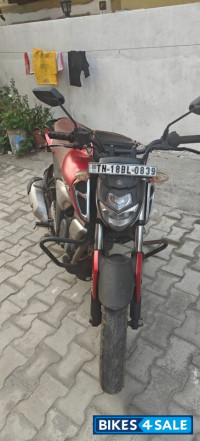 Red Yamaha FZ-S FI V3