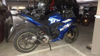 Blue Suzuki Gixxer SF