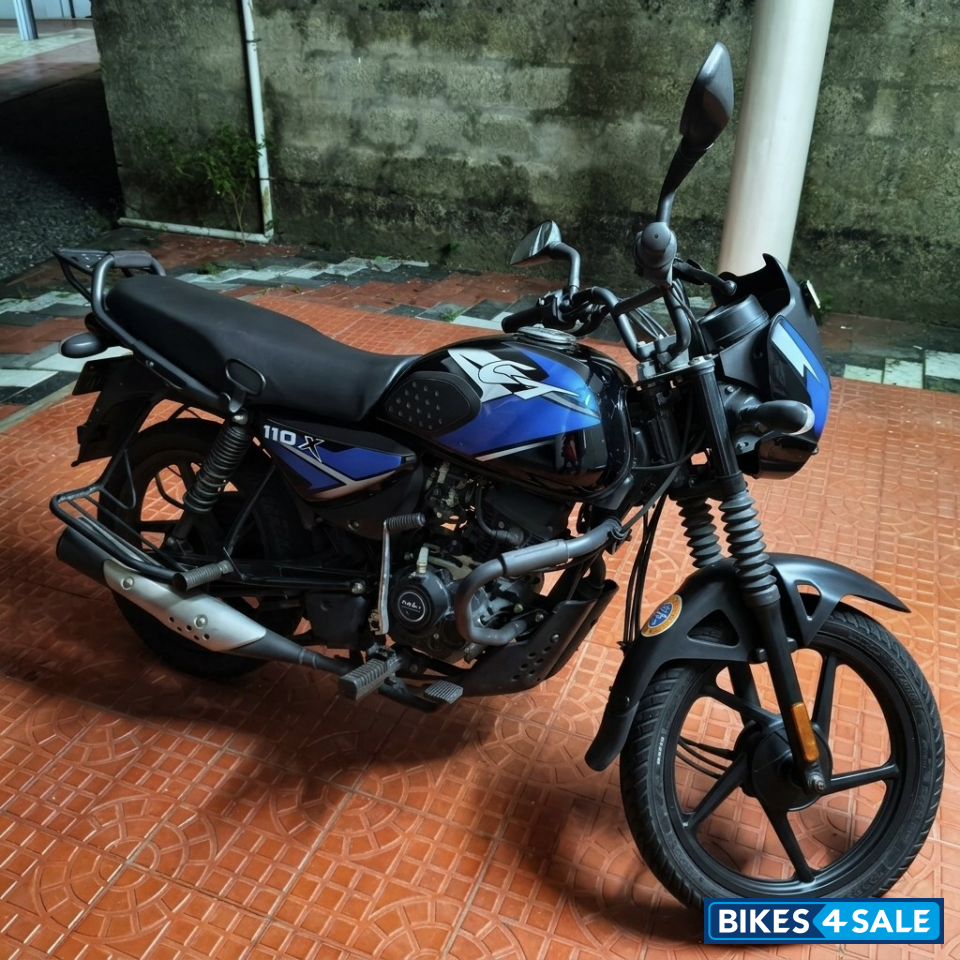 Ebony Black - Blue Bajaj CT110X