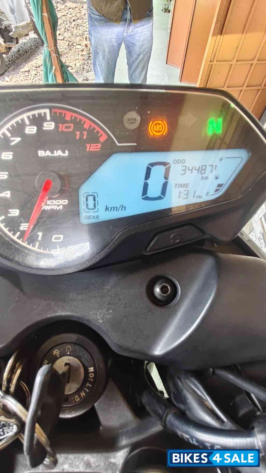 Black Bajaj Pulsar N160 Dual Channel ABS