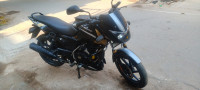 Black Bajaj Pulsar 125 Neon Disc Single Seat