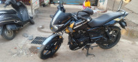 Black Bajaj Pulsar 125 Neon Disc Single Seat