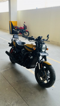 Golden Brown Harley Davidson Street Rod