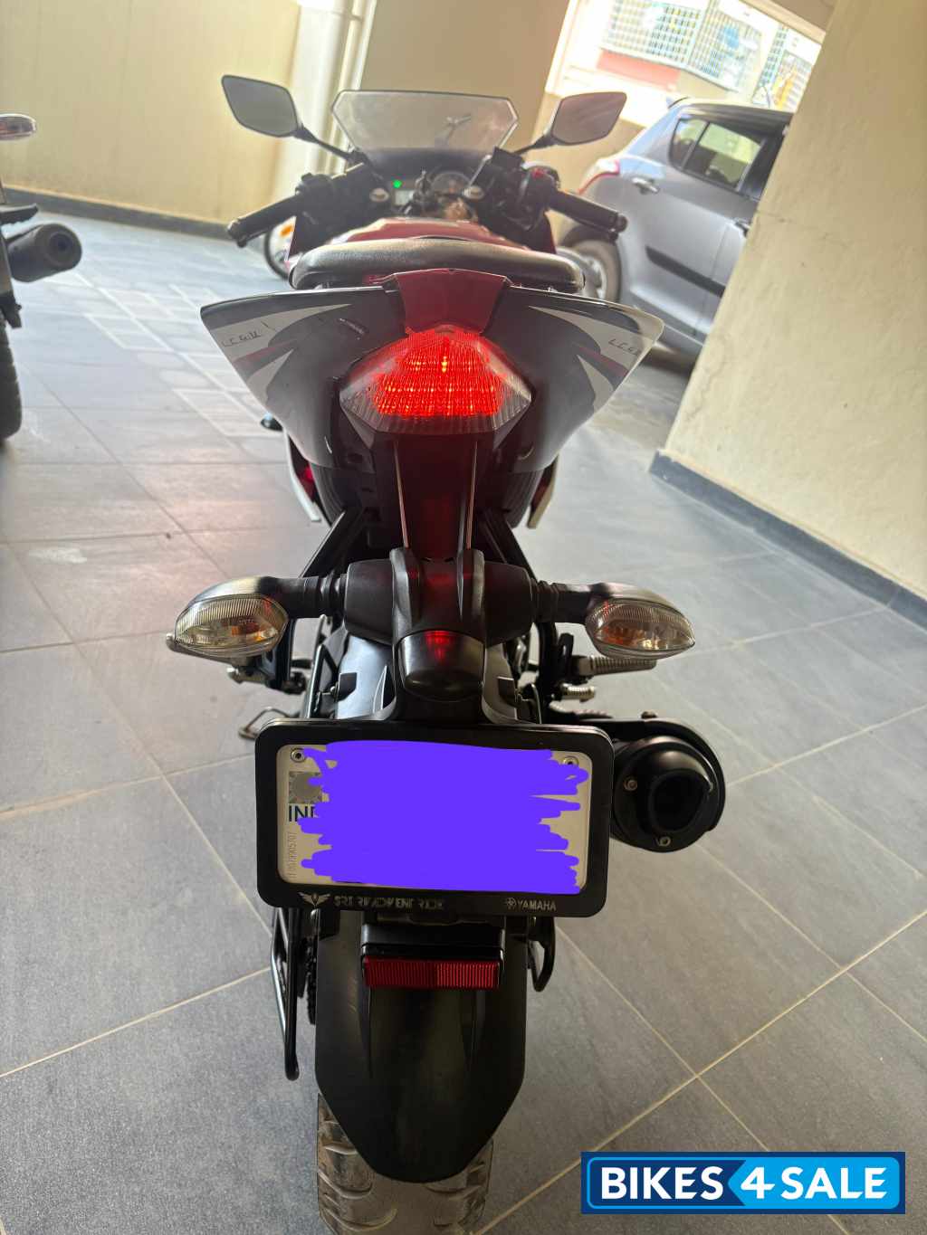 Red Yamaha YZF R15 V2