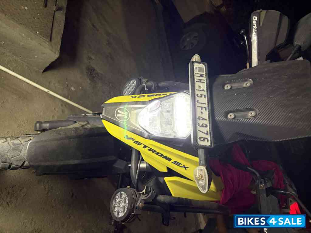 Yellow Suzuki V-Strom 250