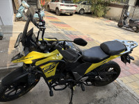 Yellow Suzuki V-Strom 250