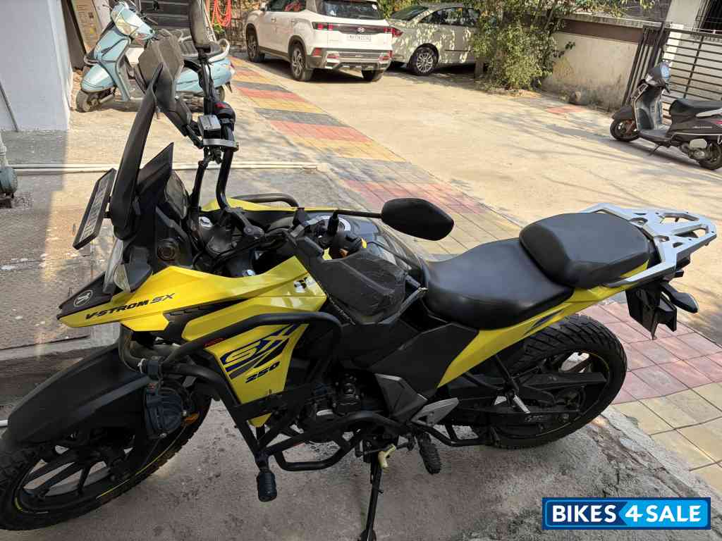 Yellow Suzuki V-Strom 250