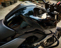 Black Yamaha FZ FI V3 BS6