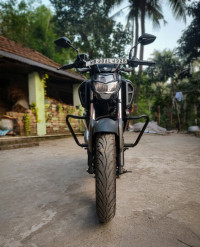 Black Yamaha FZ FI V3 BS6