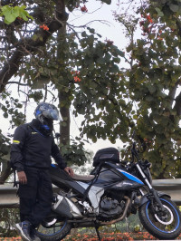 Black Suzuki Gixxer BS6