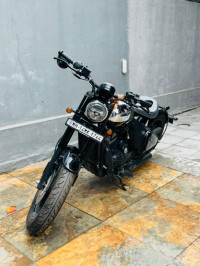 Chrome Black Dual Jawa 42 Bobber Black Mirror