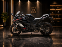 Black Kawasaki Ninja 1000SX BS6 2022