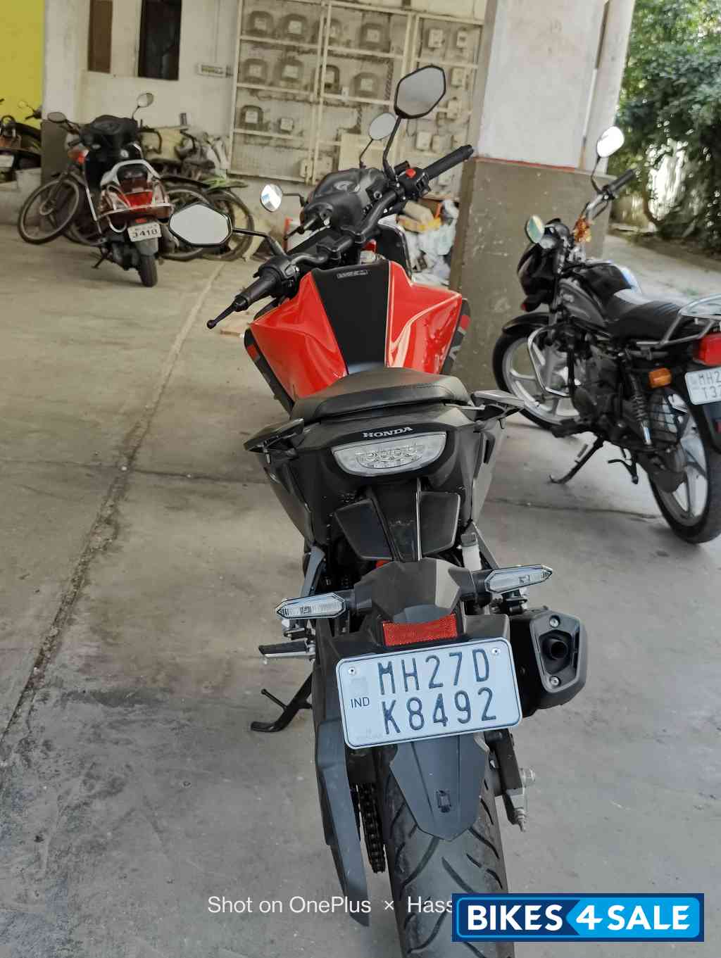 Red Honda CB300F Deluxe
