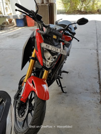Red Honda CB300F Deluxe