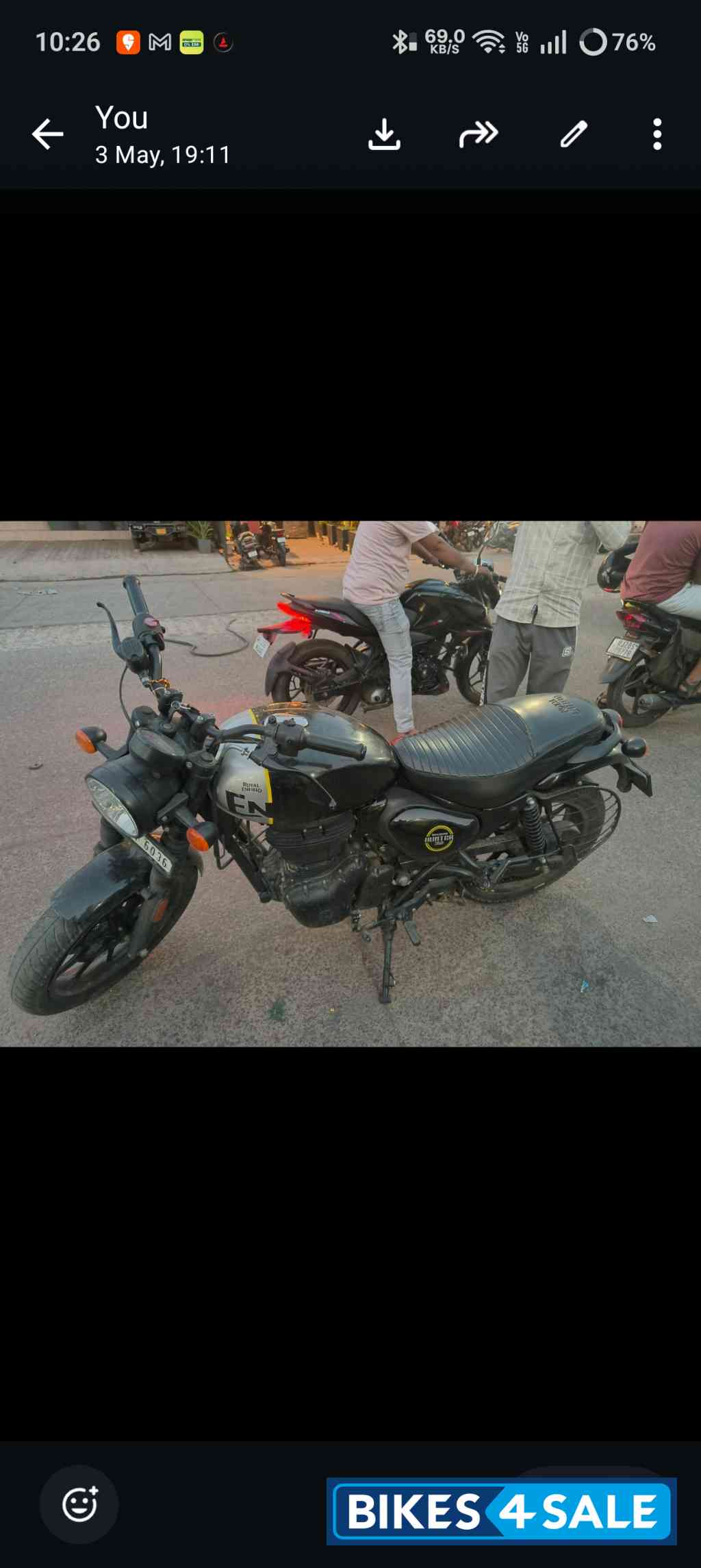 Black Royal Enfield Hunter 350 Metro Black Royal Enfield Hunter 350 Metro