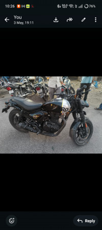 Black Royal Enfield Hunter 350 Metro