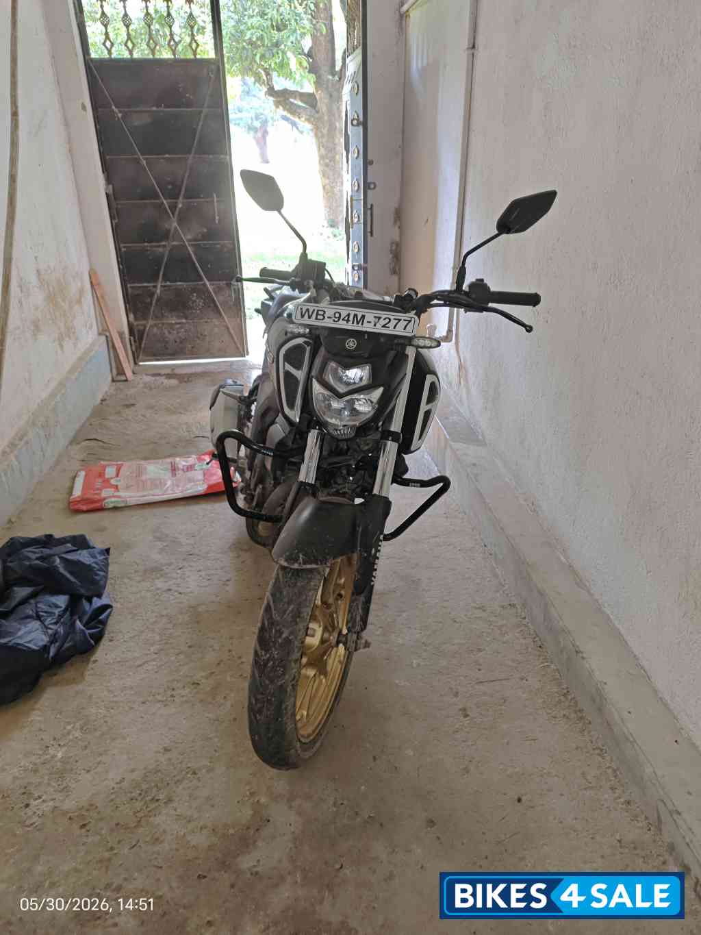 Black Yamaha FZ-S FI V3 2022