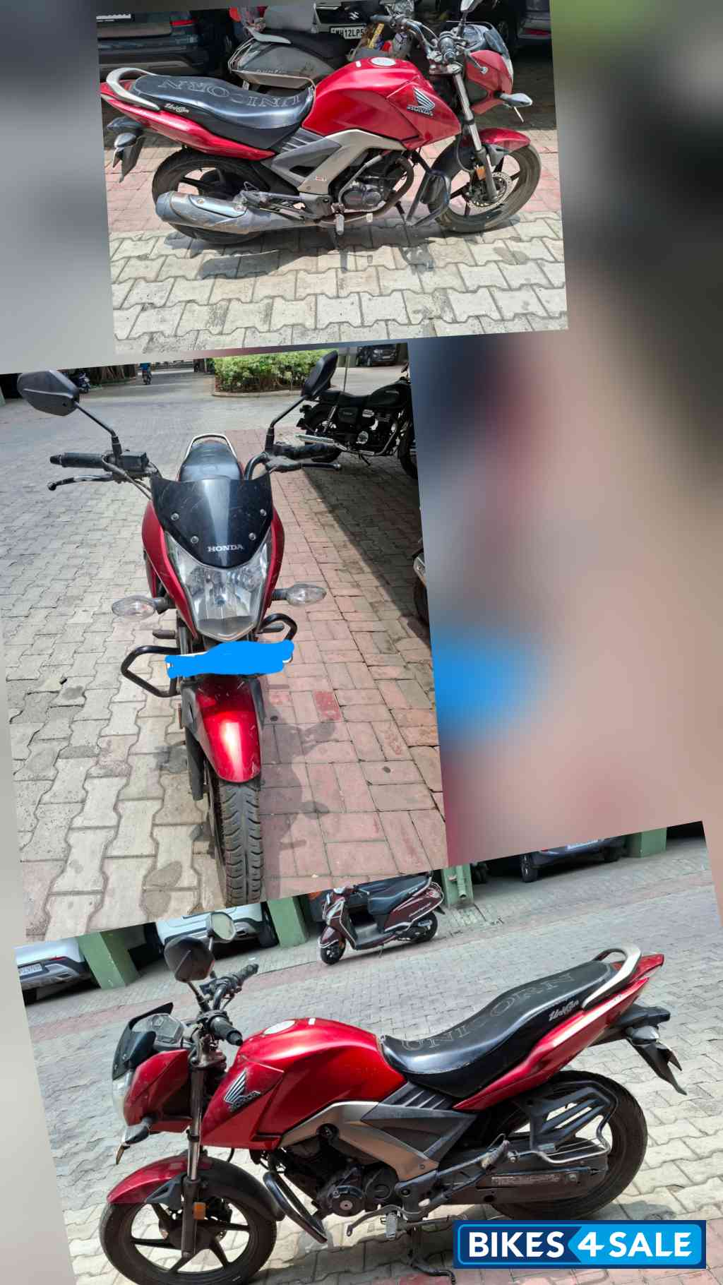 Cherry Red Honda CB Unicorn 160 Cherry Red Honda CB Unicorn 160