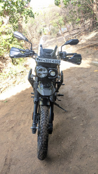 Wolf Grey Yezdi Adventure Twin Headlight