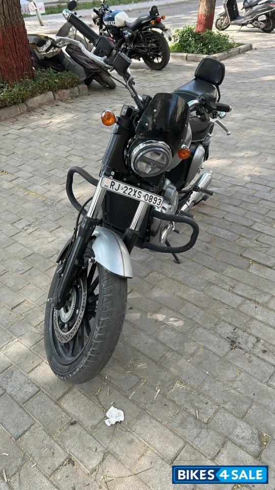 Silver Yezdi Roadster Chrome