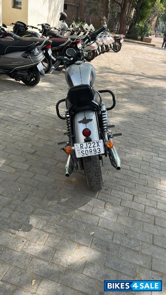 Silver Yezdi Roadster Chrome
