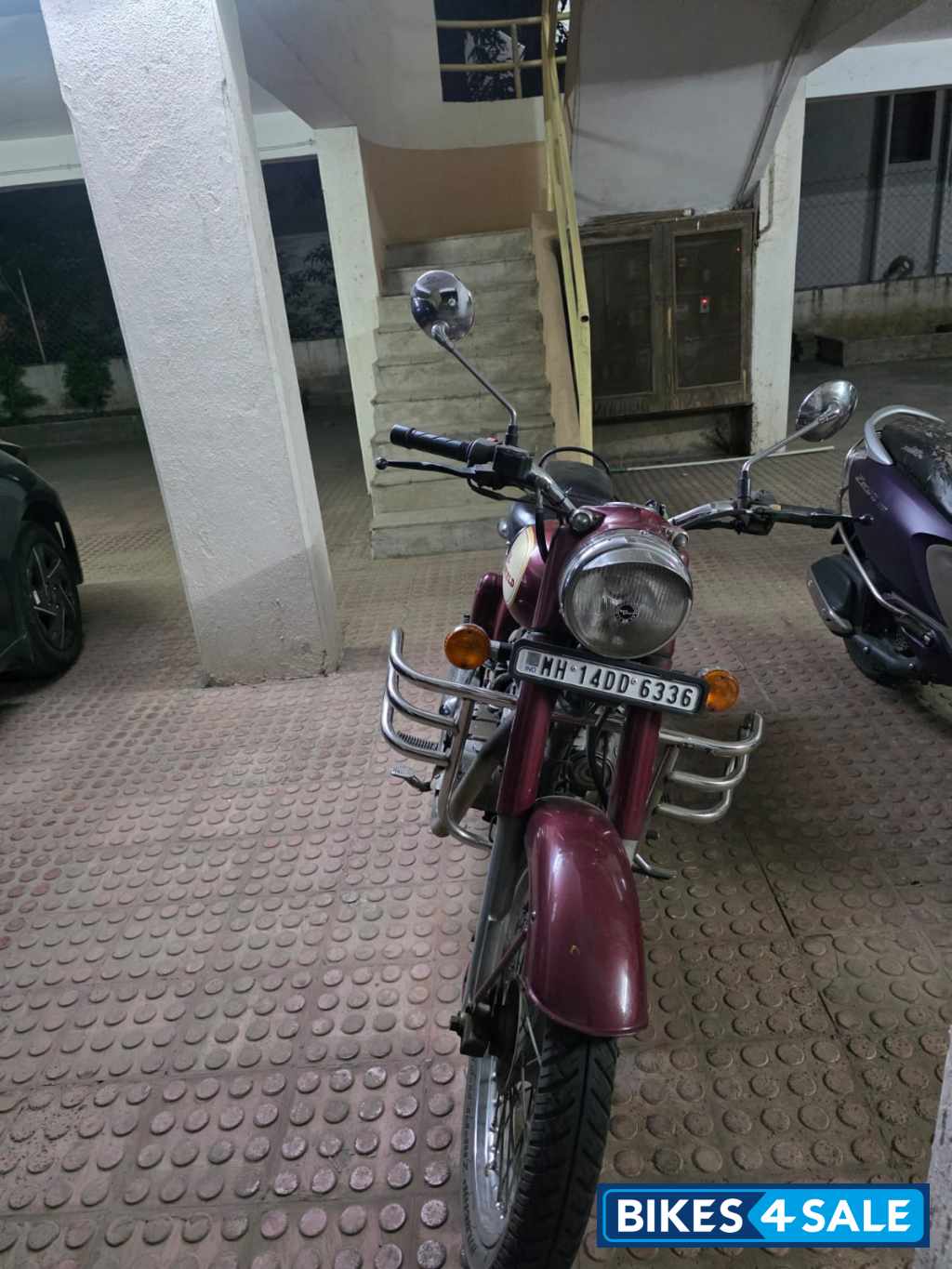 Maroon Royal Enfield Classic 350