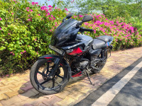 Black And Red Bajaj Pulsar 220F