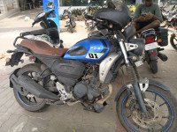Blue Yamaha FZ-X