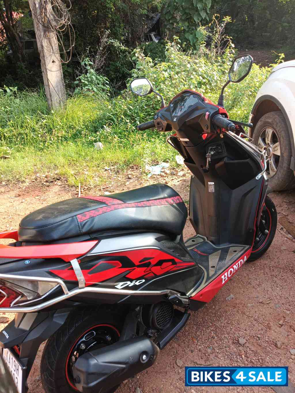 Red With Grey Honda Dio