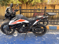 White KTM 390 Adventure