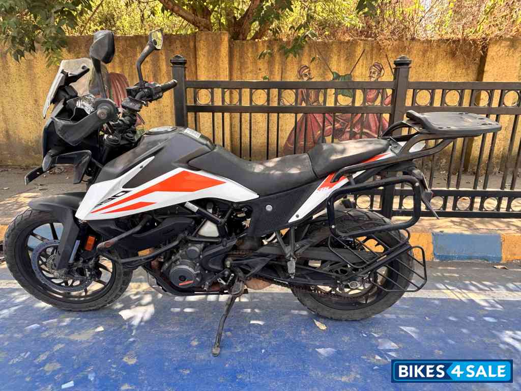 White KTM 390 Adventure