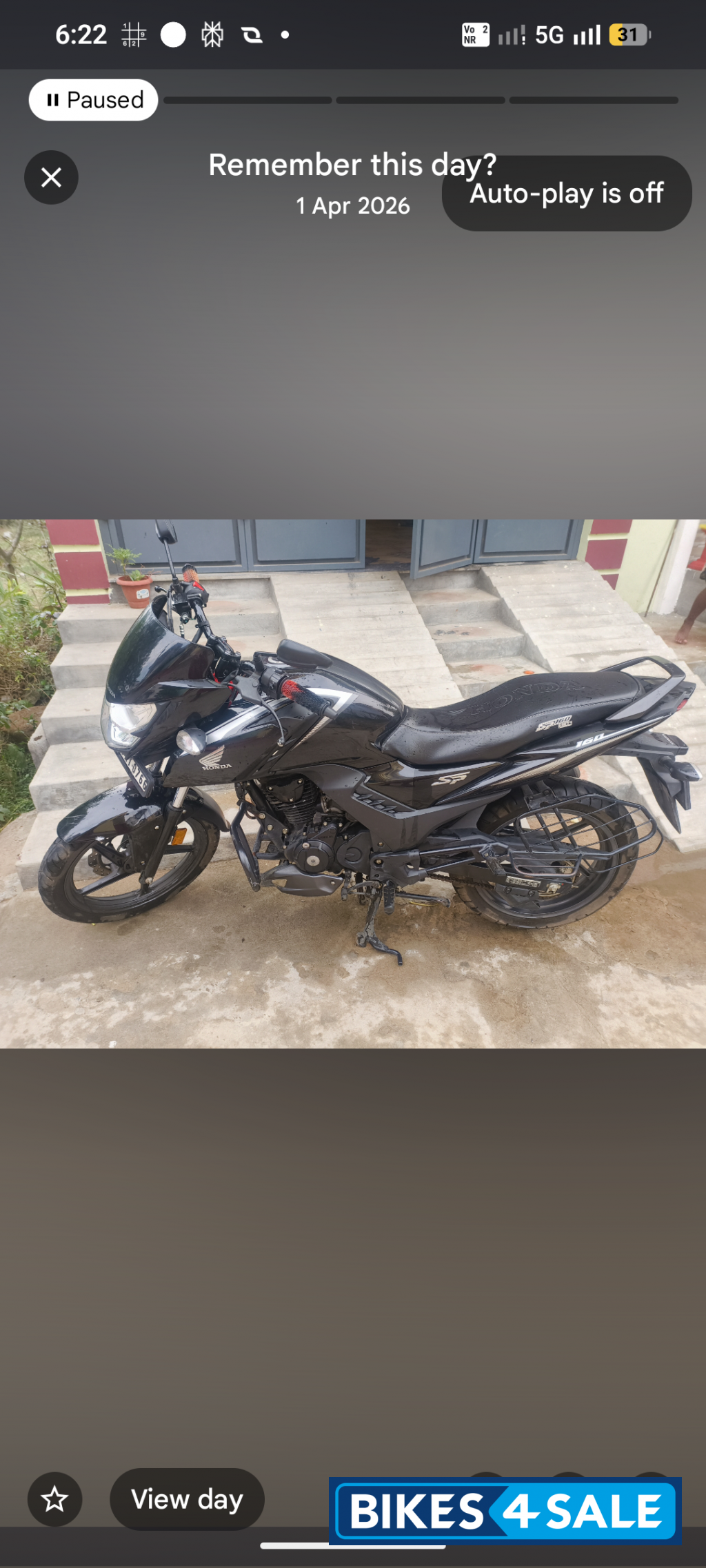 Honda SP160 Single Disc