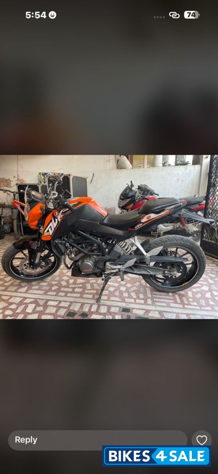 Orange White KTM Duke 200
