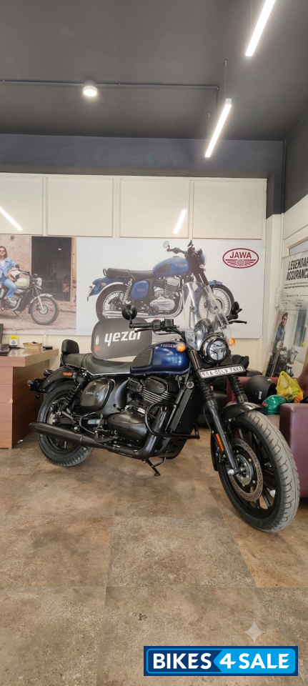 Blue Yezdi Roadster Dark