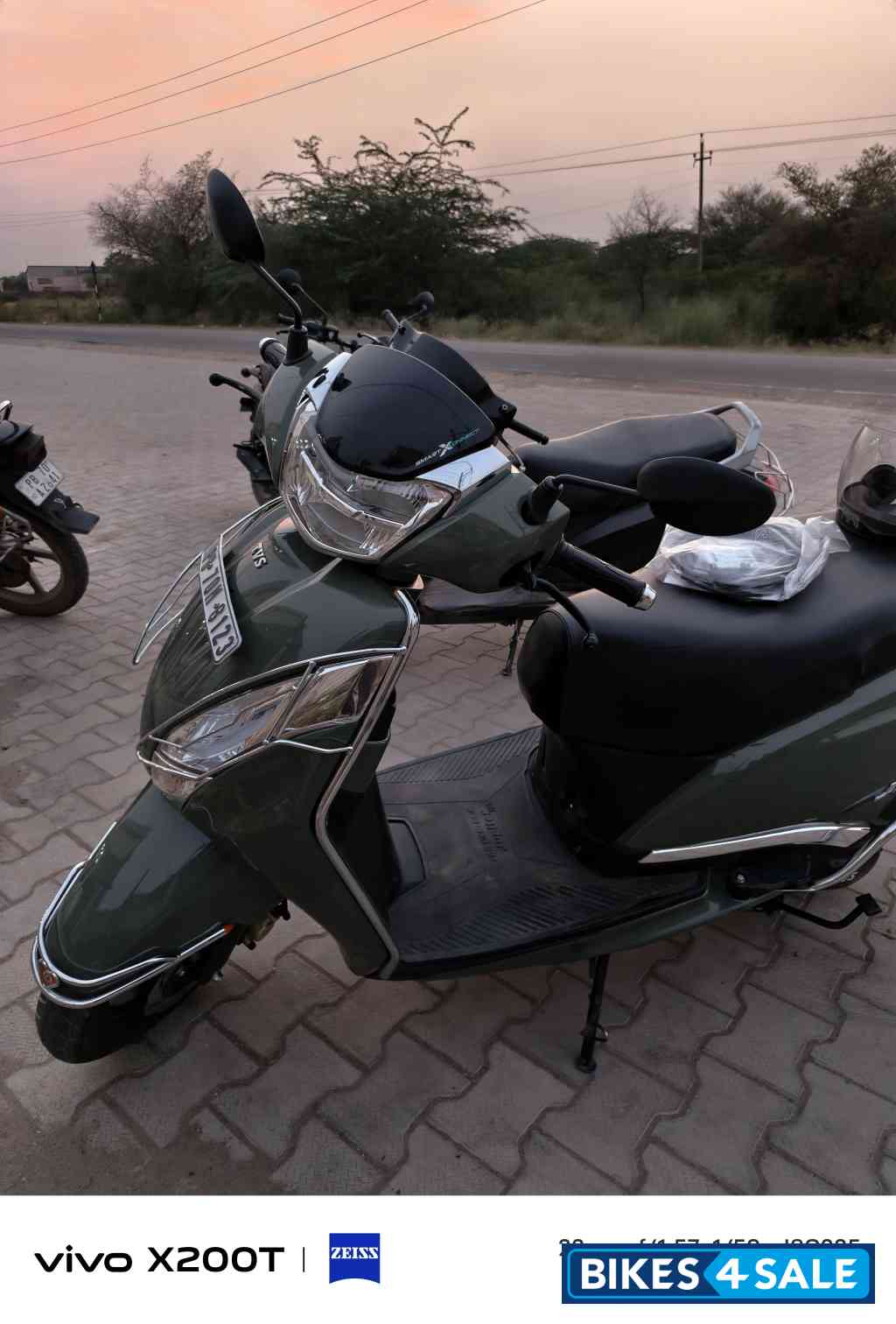 Green TVS Jupiter 125 SmartXonnect