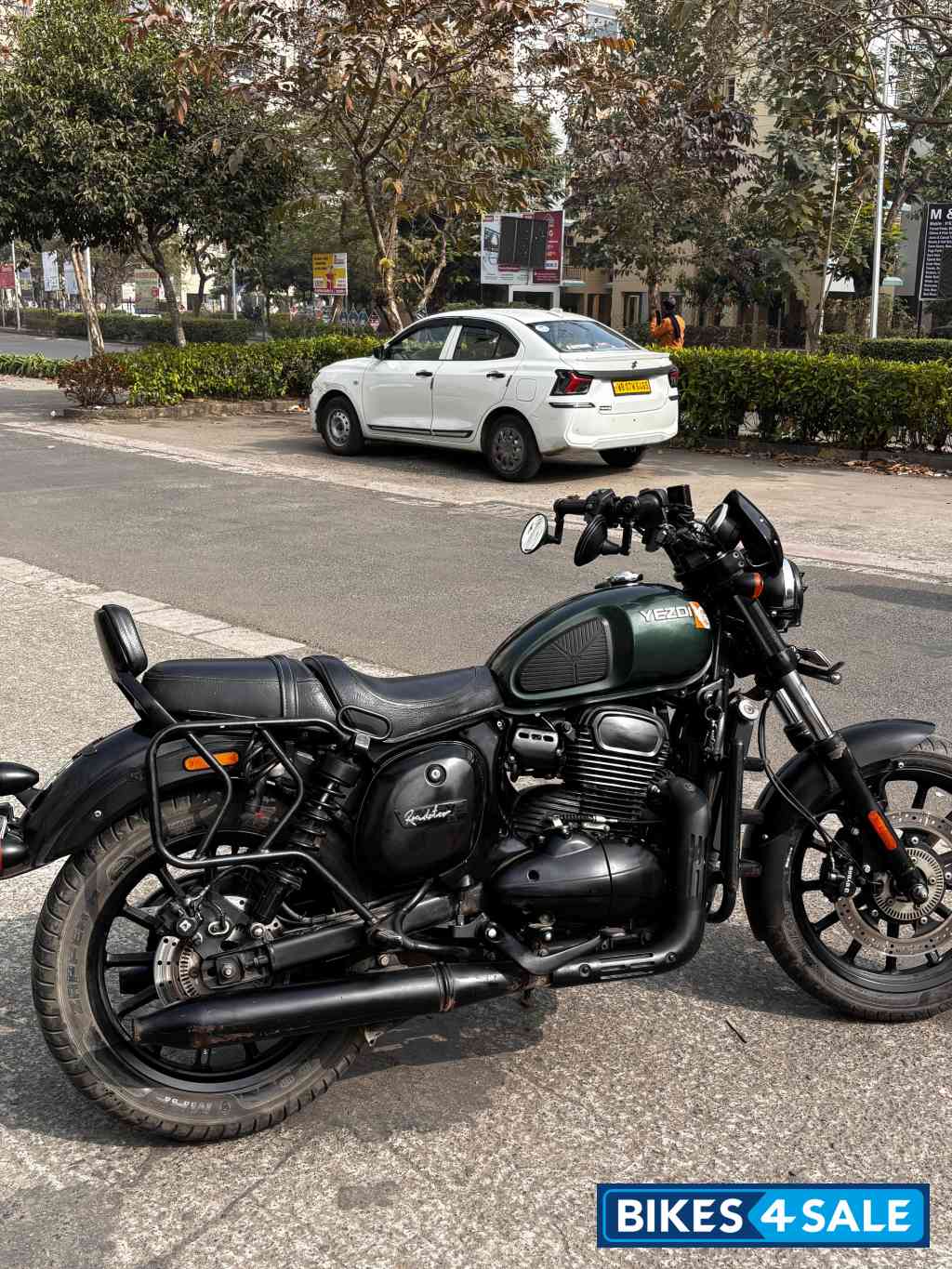 Hunter Green Yezdi Roadster Dark