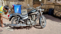 Black Royal Enfield Thunderbird