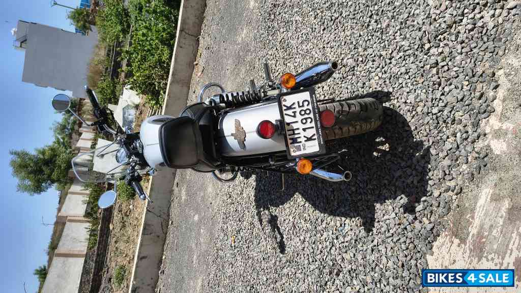 Silver Yezdi Roadster Chrome