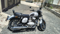 Silver Yezdi Roadster Chrome
