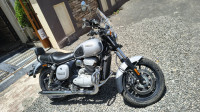 Silver Yezdi Roadster Chrome