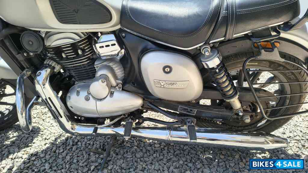 Silver Yezdi Roadster Chrome