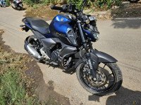 Blue Yamaha FZ-S