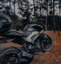 Black And Silver Bajaj Dominar 250